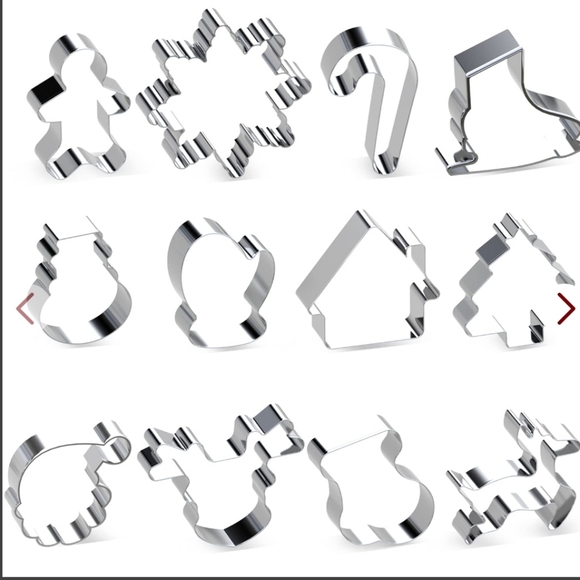 Flinter Set of 12 Sturdy Stainless Steel Christmas Cookie Cutters - Picture 1 of 3